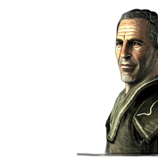 face, jacket, staff, weapon transparent PNG cut-out