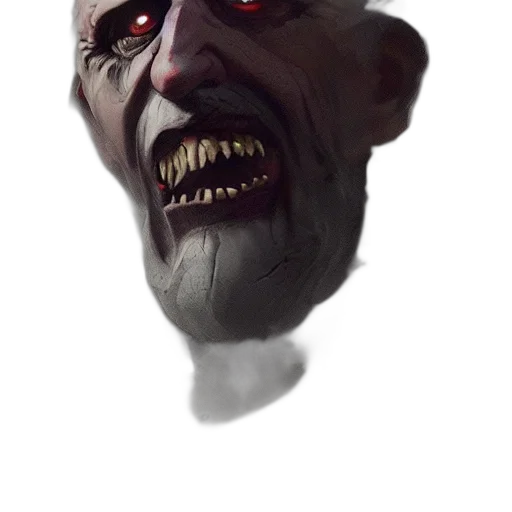 face, mask, creature, staff transparent PNG cut-out