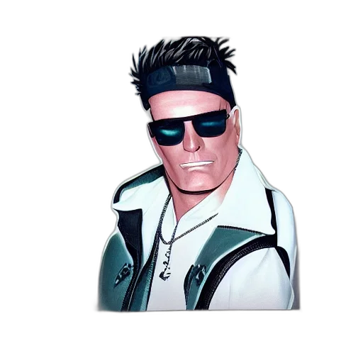 jacket, face, cartoon, comic book art transparent PNG cut-out