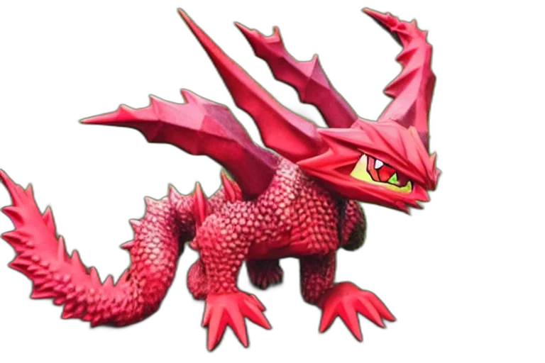 dragon, animal, creature, staff transparent PNG cut-out