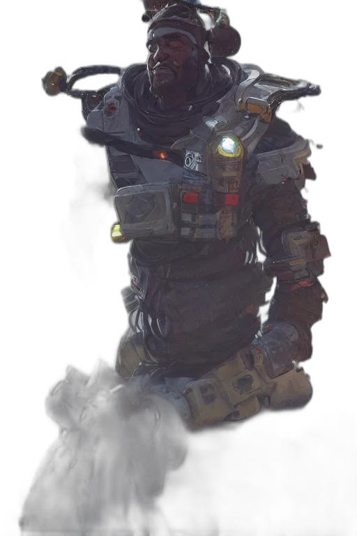 robot, mask, jacket, creature transparent PNG cut-out