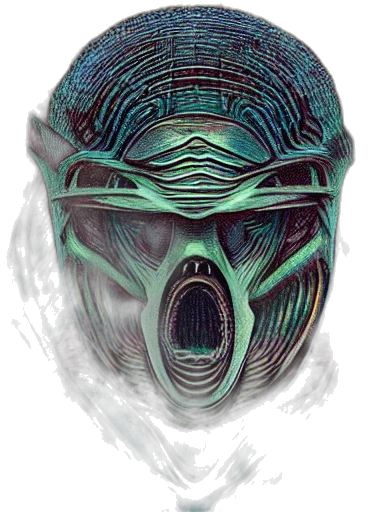 mask, face, creature, robot transparent PNG cut-out