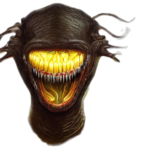 mask, creature, face, hair transparent PNG cut-out