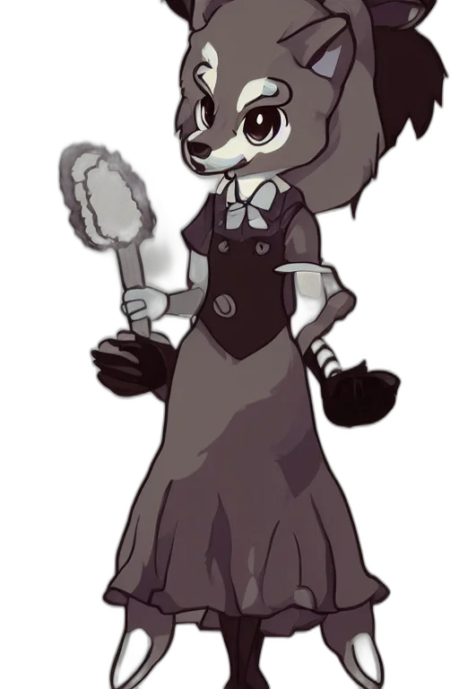 staff, dress, creature, animal transparent PNG cut-out