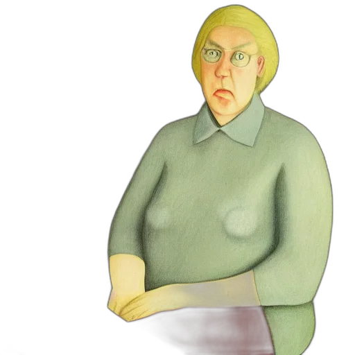 jacket, face, staff, creature transparent PNG cut-out