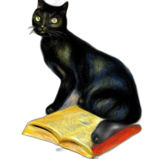 animal, staff, photorealistic, oil painting transparent PNG cut-out