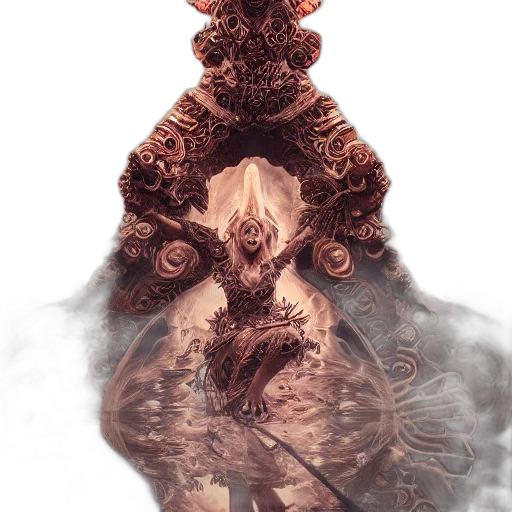 creature, mask, dragon, hair transparent PNG cut-out