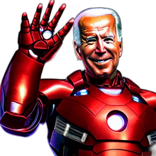 robot, comic book art, joe, biden transparent PNG cut-out