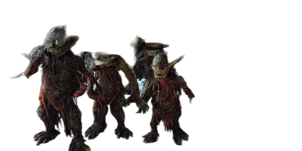 creature, dragon, staff, mask transparent PNG cut-out