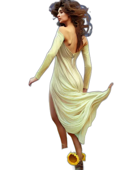 dress, staff, jewelry, mask transparent PNG cut-out
