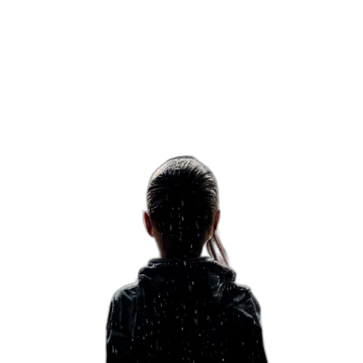 jacket, face, hair, dress transparent PNG cut-out