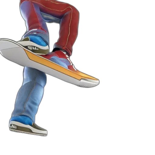 shoes, 3d render, concept art, photorealistic transparent PNG cut-out