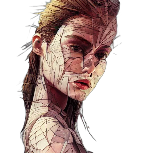 face, mask, creature, robot transparent PNG cut-out