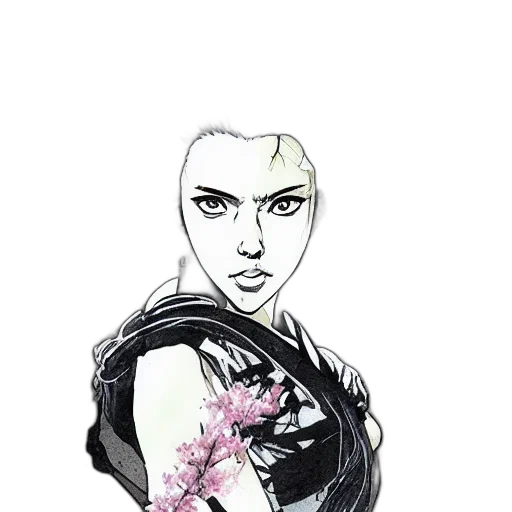 dress, flower, face, mask transparent PNG cut-out