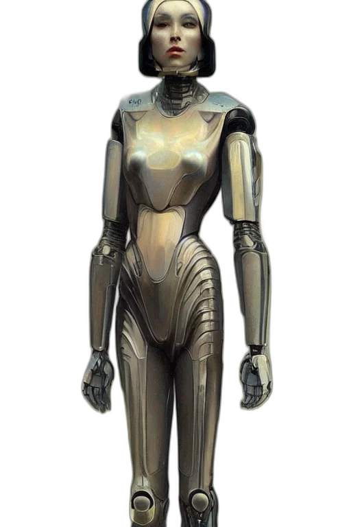 robot, concept art, 3d render, golden transparent PNG cut-out
