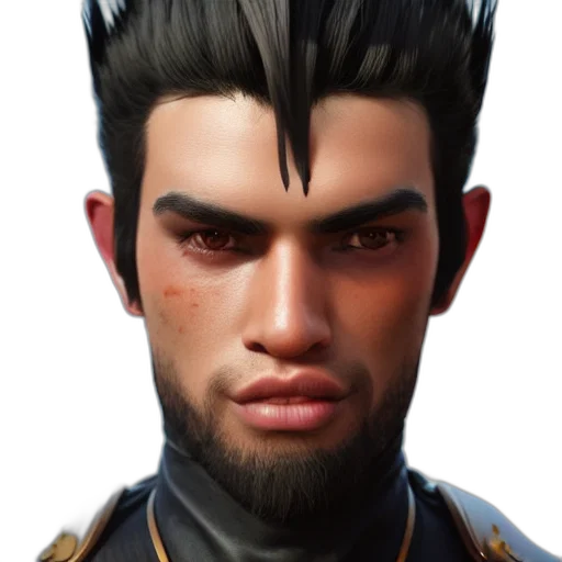 face, staff, hair, crown transparent PNG cut-out