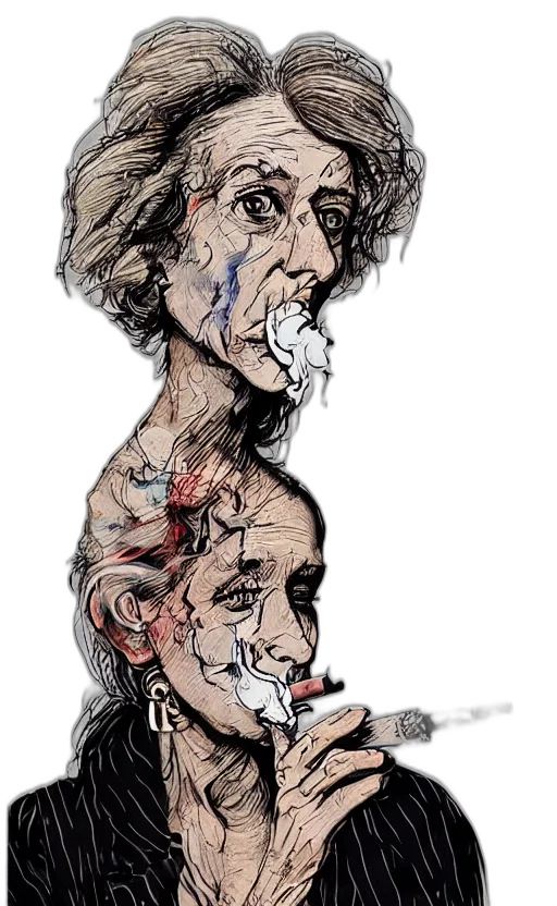 face, mask, hair, weapon transparent PNG cut-out