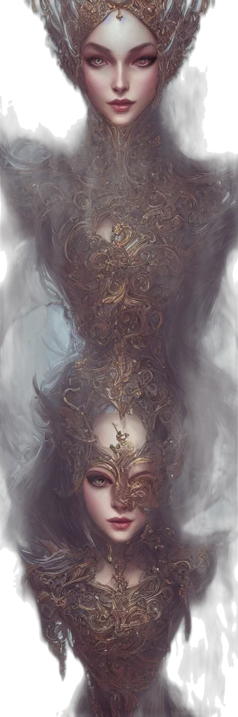 crown, mask, face, dress transparent PNG cut-out