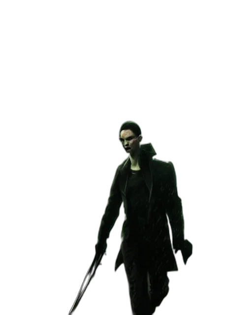 staff, weapon, mask, jacket transparent PNG cut-out