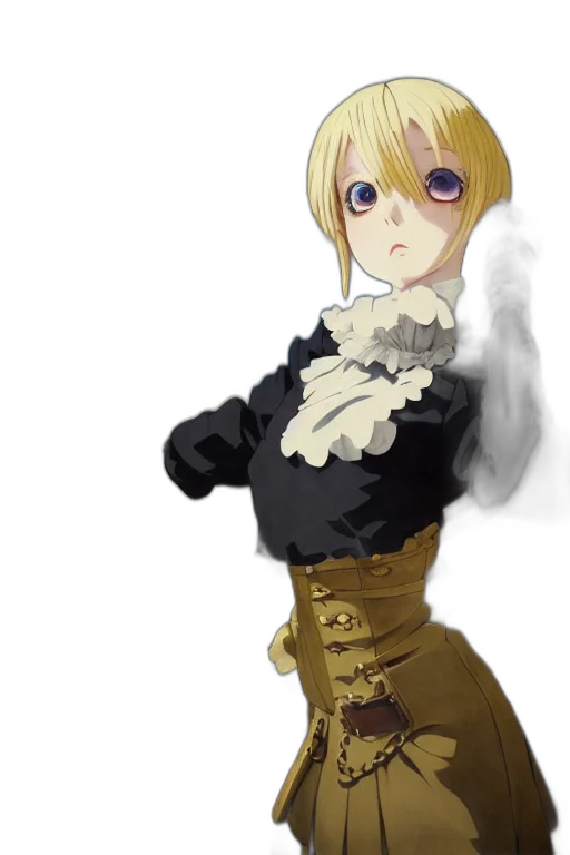 dress, staff, jacket, weapon transparent PNG cut-out