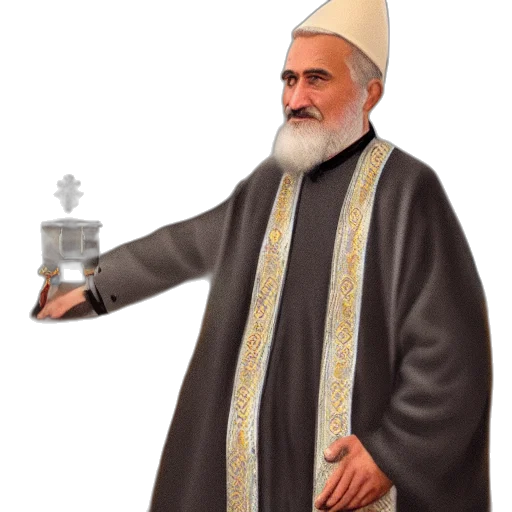 staff, pixel art, gray, haired transparent PNG cut-out