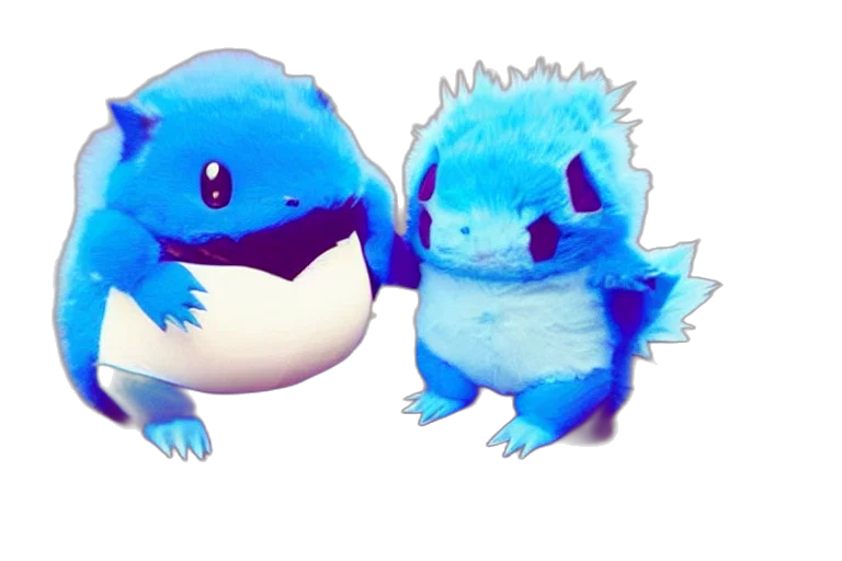 creature, concept art, 3d render, pixel art transparent PNG cut-out