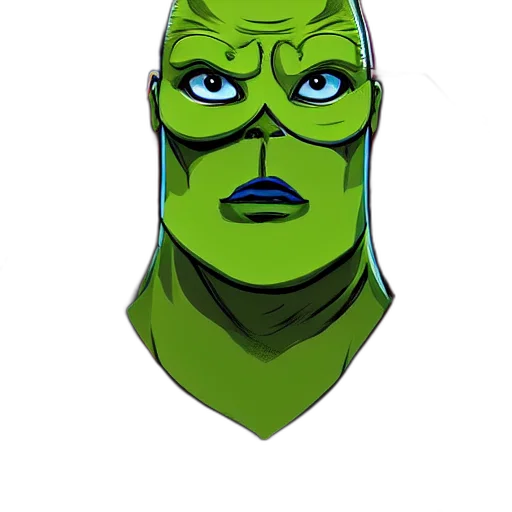 mask, face, comic book art, concept art transparent PNG cut-out