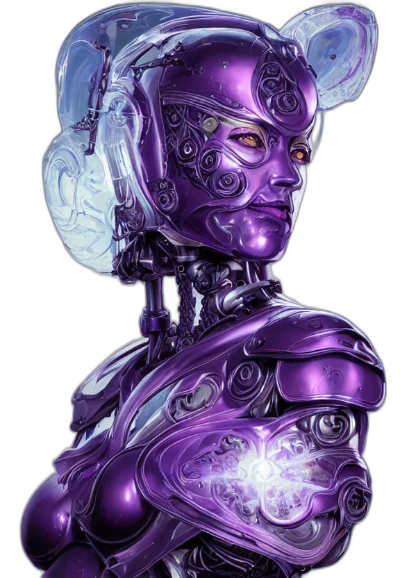 robot, mask, face, cyberpunk transparent PNG cut-out