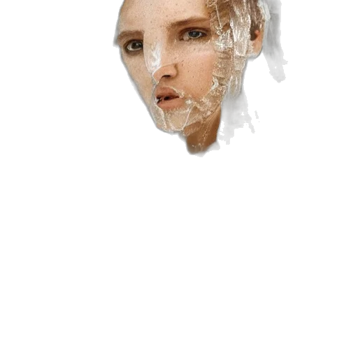 face, mask, hair, crown transparent PNG cut-out