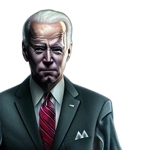 comic book art, joe, biden, agent transparent PNG cut-out