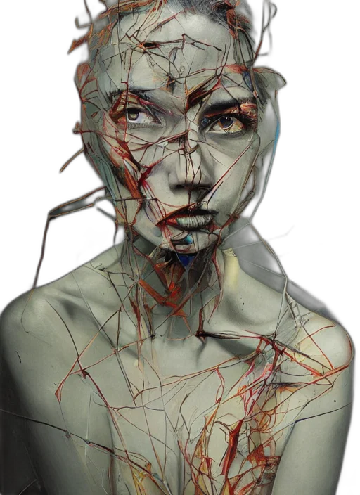 mask, face, robot, photorealistic transparent PNG cut-out