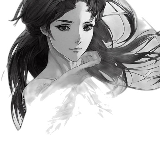 face, fantasy art, concept art, anime transparent PNG cut-out
