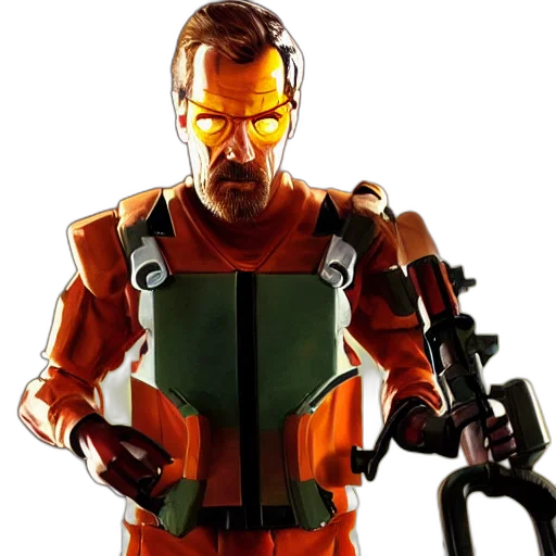 robot, concept art, comic book art, 3d render transparent PNG cut-out