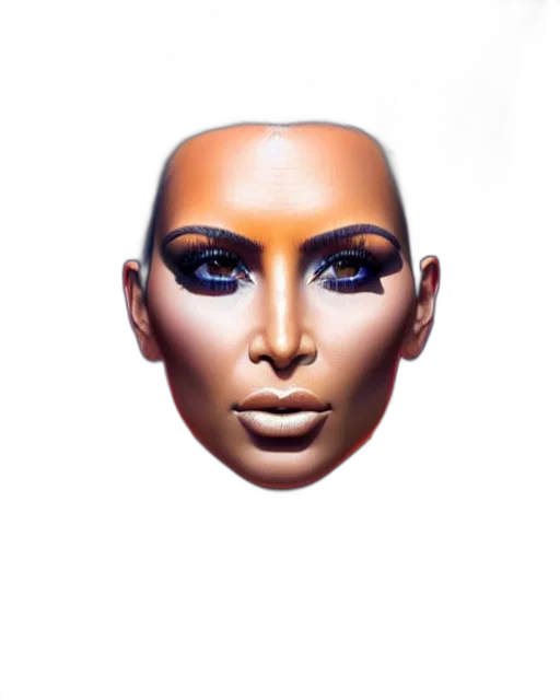 face, mask, robot, hair transparent PNG cut-out