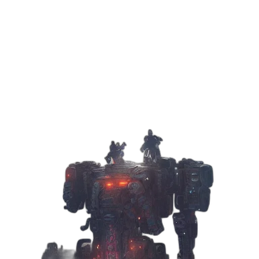 robot, weapon, creature, staff transparent PNG cut-out