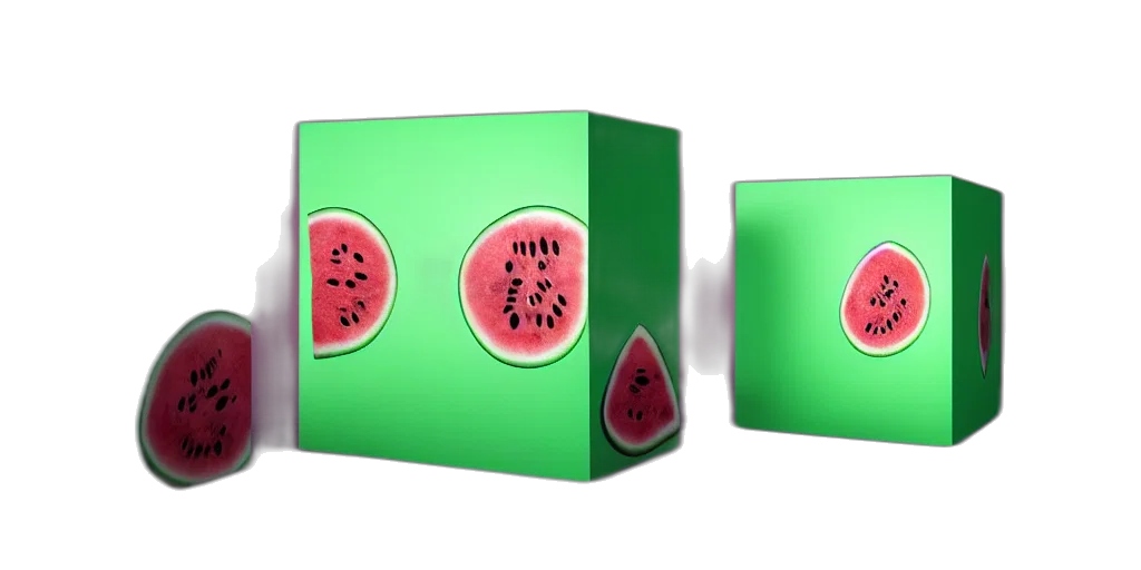 food, 3d render, vaporwave, concept art transparent PNG cut-out