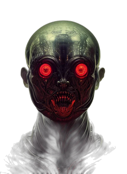 mask, face, creature, robot transparent PNG cut-out
