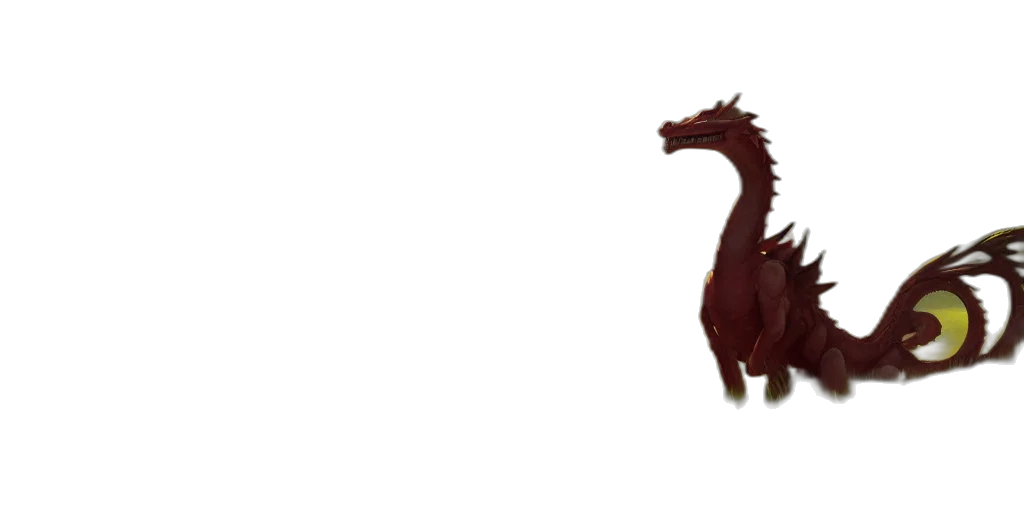 dragon, animal, staff, creature transparent PNG cut-out
