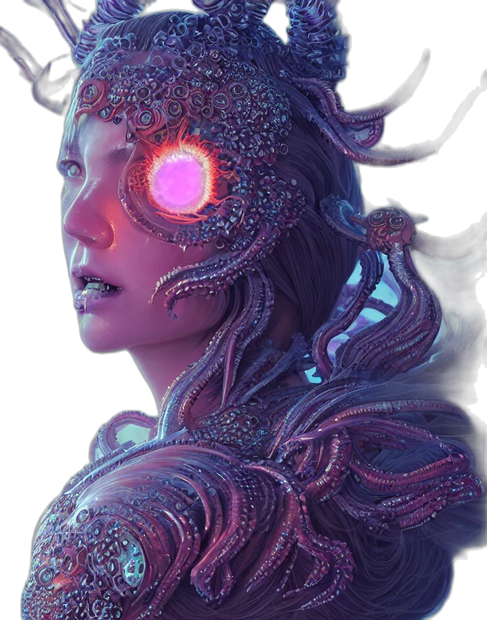 mask, face, robot, creature transparent PNG cut-out