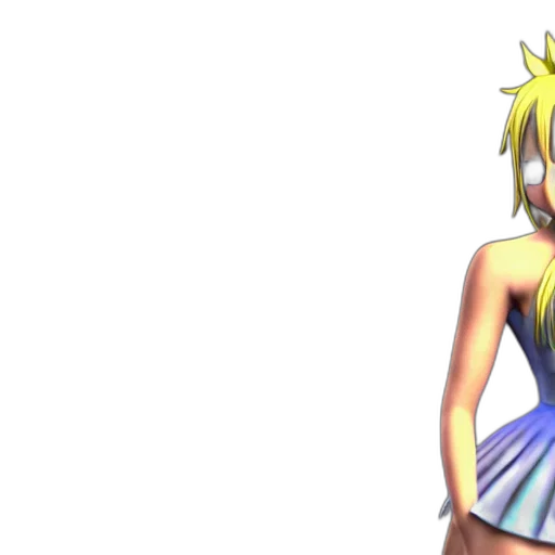 dress, 3d render, pixel art, anime transparent PNG cut-out