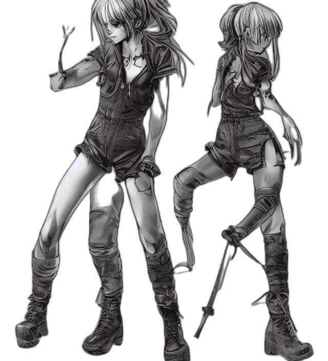 weapon, concept art, cyberpunk, comic book art transparent PNG cut-out