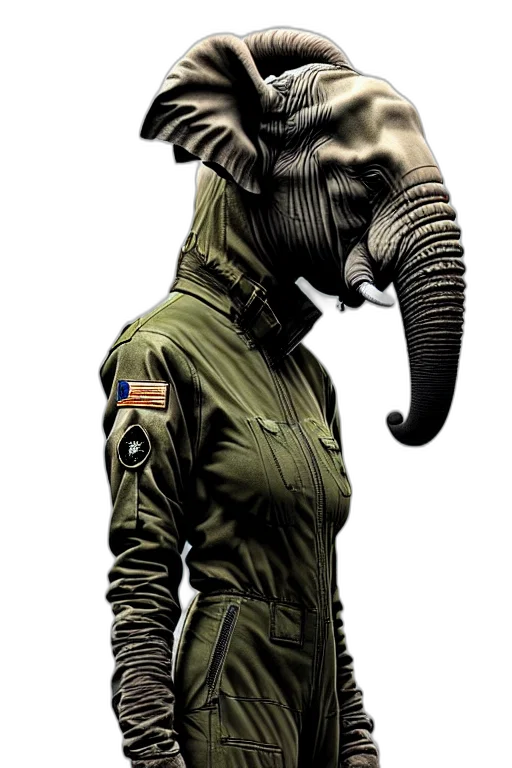 jacket, animal, staff, mask transparent PNG cut-out
