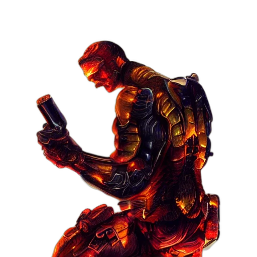 robot, weapon, concept art, comic book art transparent PNG cut-out