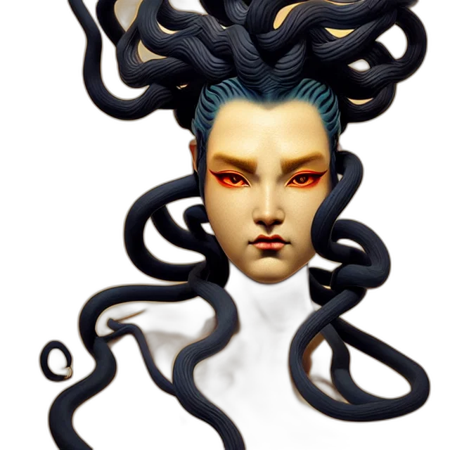 hair, creature, mask, face transparent PNG cut-out