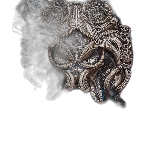 mask, face, crown, weapon transparent PNG cut-out