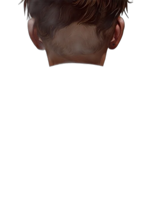 face, mask, crown, hair transparent PNG cut-out