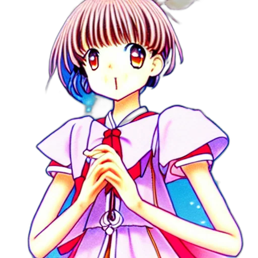 staff, dress, vaporwave, anime transparent PNG cut-out