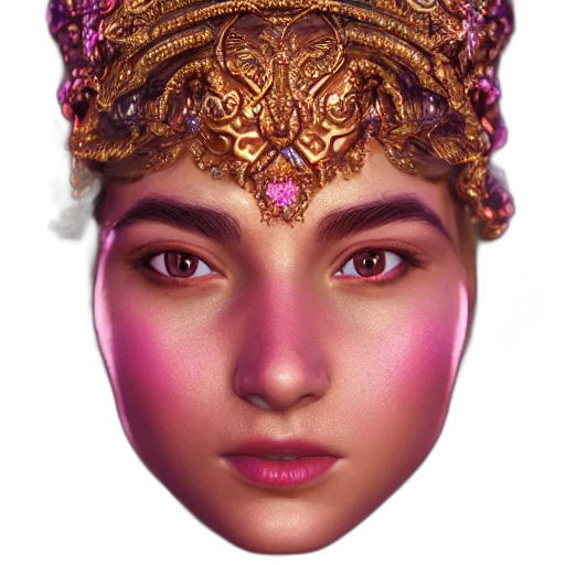 crown, face, mask, jewelry transparent PNG cut-out