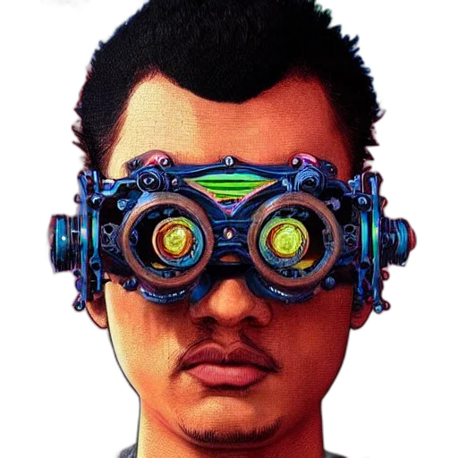 robot, mask, face, staff transparent PNG cut-out