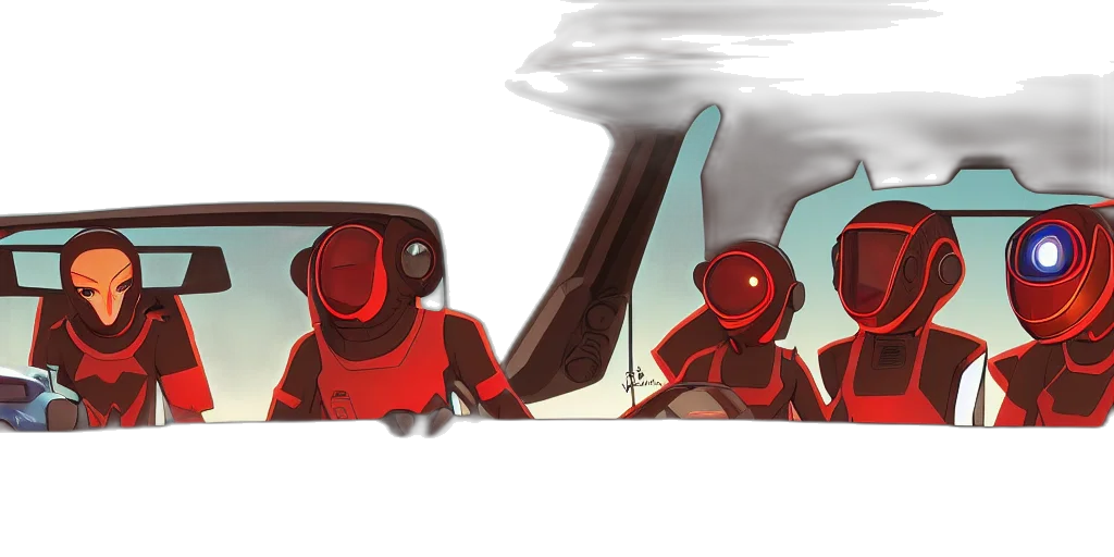 car, robot, concept art, comic book art transparent PNG cut-out